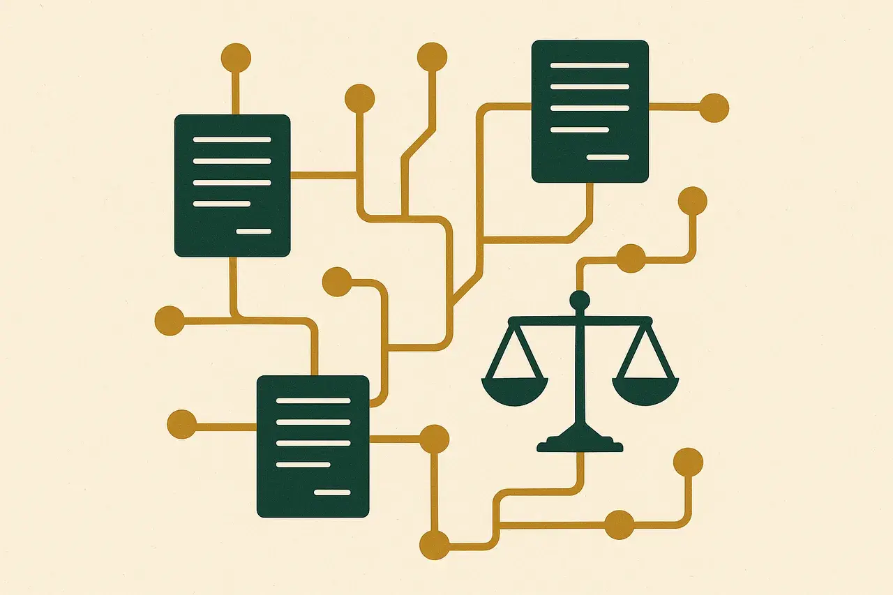 Editorial illustration for AI in Legal Practice: What the Next Generation of Lawyers Must Learn About Contract Law and Technology