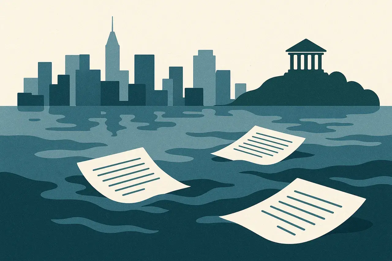 Editorial illustration for Climate Liability Lawsuits and SCOTUS: What the Boulder Case Means for Corporate Contracts