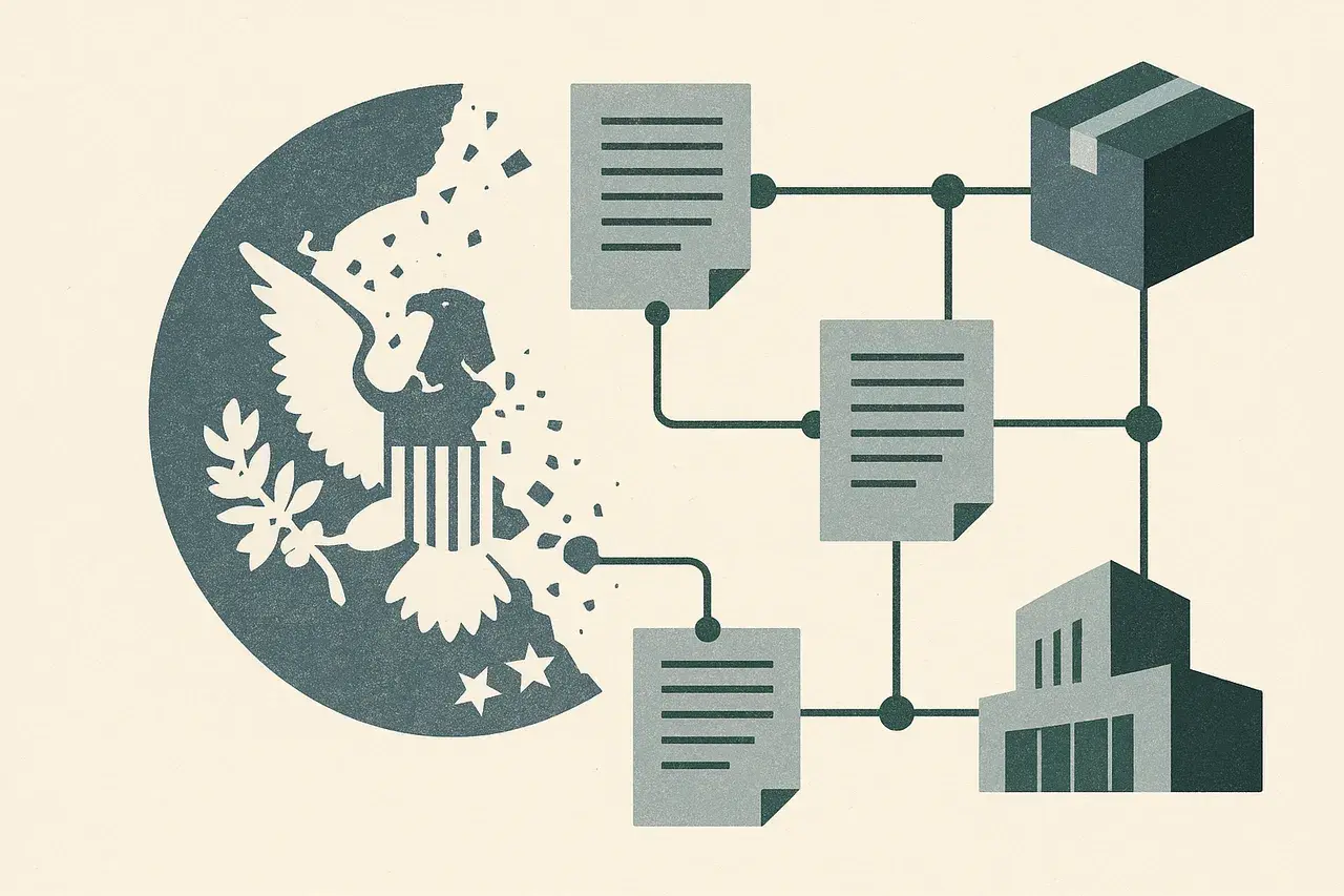 Editorial illustration for Childhood Vaccine Schedule Executive Order: Legal and Contractual Fallout for Healthcare Companies