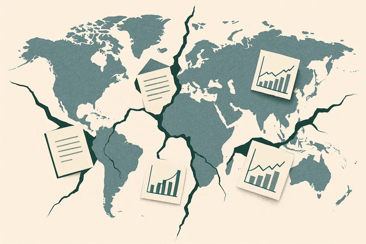 Editorial illustration for Climate Policy Fragmentation: What GCs Must Do Now as Global Climate Regulation Diverges