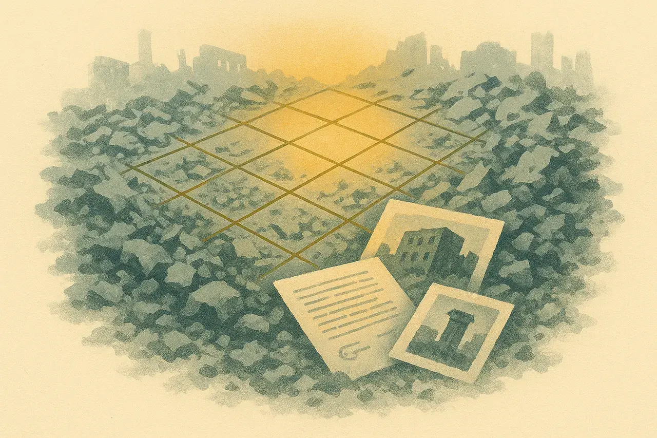 Editorial illustration for Evidence Preservation in Conflict Zones: What the Gaza Rubble Warning Means for International Law and Corporate Compliance