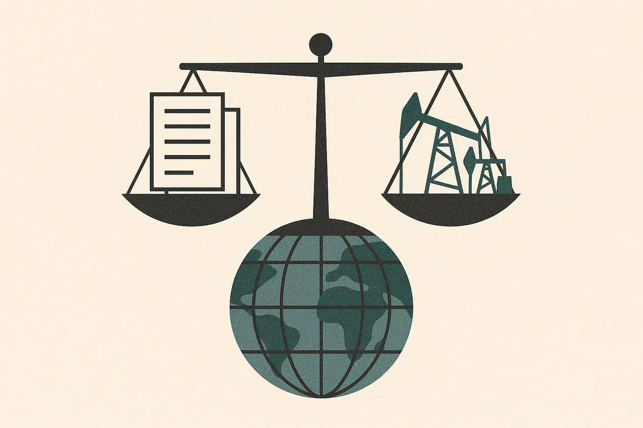 Editorial illustration for Oil Company Climate Deception Cases: What the Supreme Court Battle Means for Corporate Disclosure Contracts