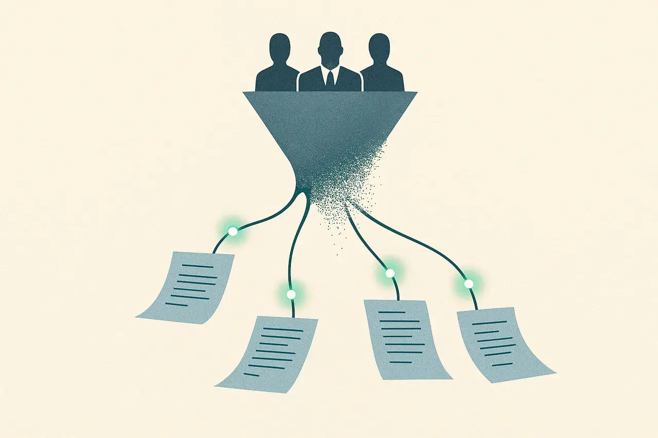 Editorial illustration for The Zero-Associate Law Firm Model: What AI-Powered Legal Practices Mean for Contract Lifecycle Management